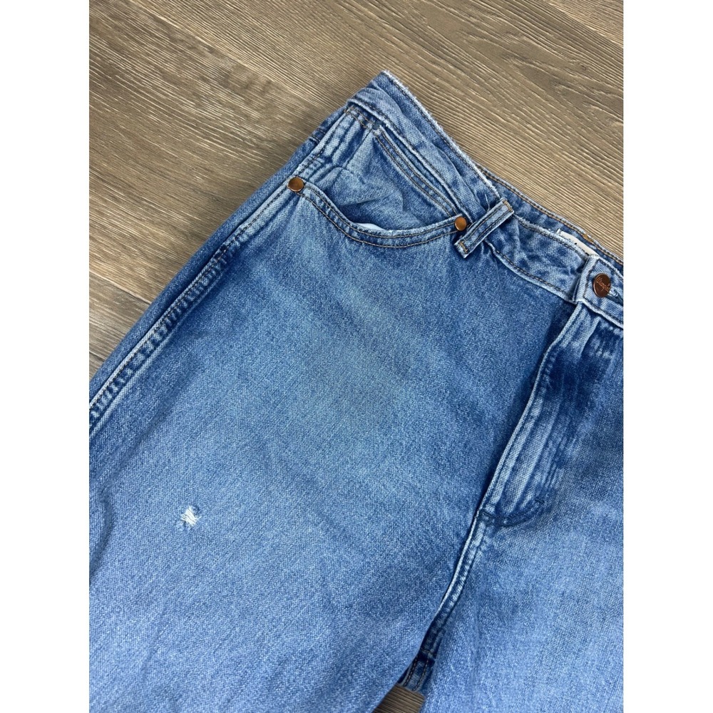 Wrangler Wanderer High Rise Flare Distressed Jeans Medium Wash 30x32 112334543 - Picture 3 of 13